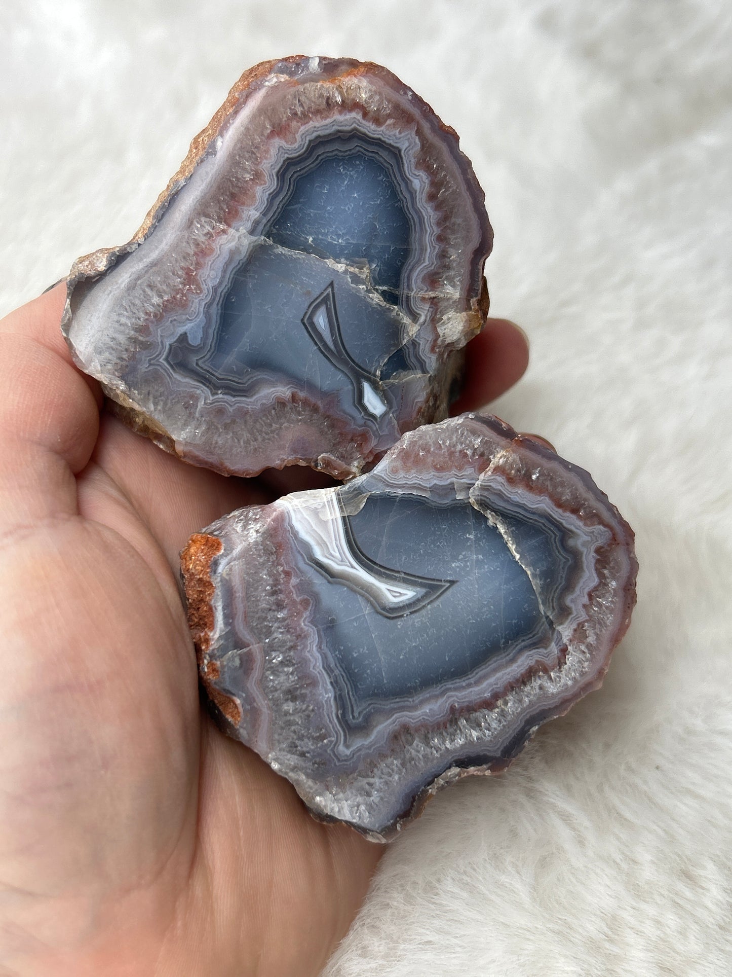 Red Sashe River Agate *Pair*- Zimbabwe