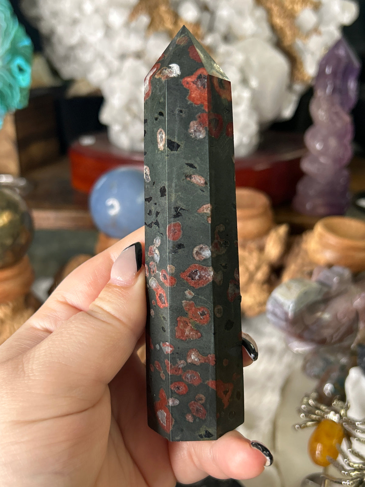 Plum Blossom Jasper Tower