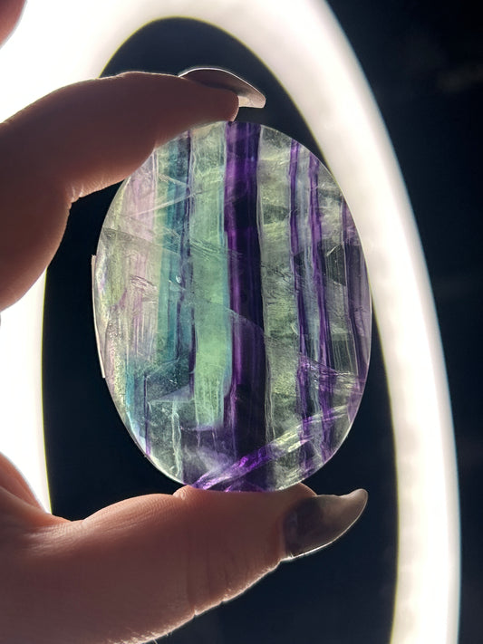 Fluorite Palm Stone
