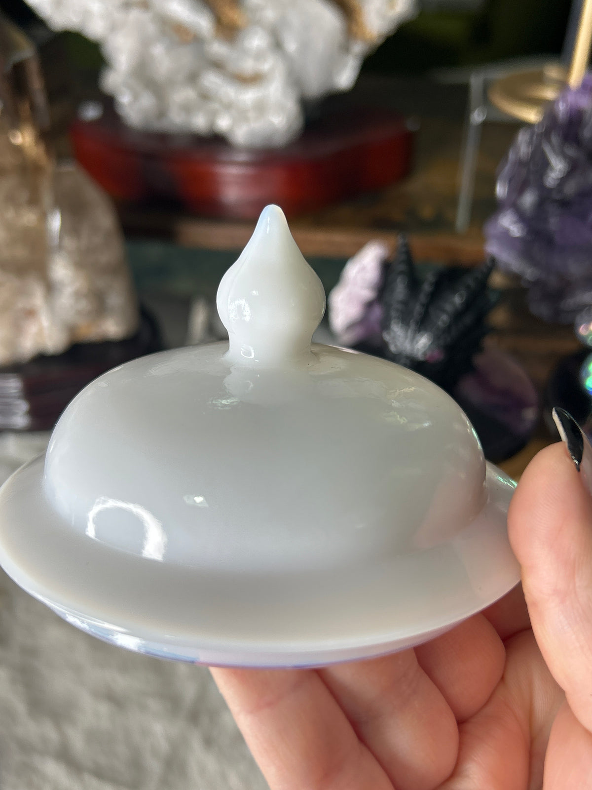 1970’s Avon Milk Glass Ginger Jar