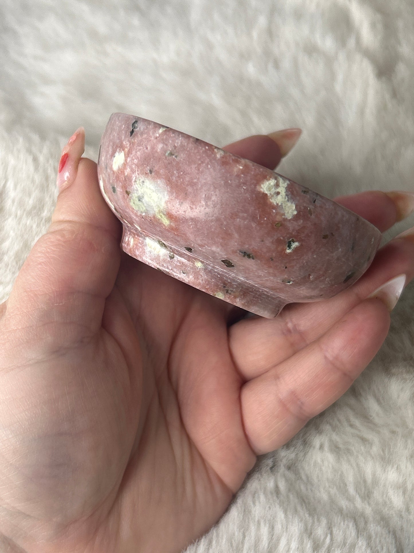 Strawberry Aventurine & Serpentine Bowl