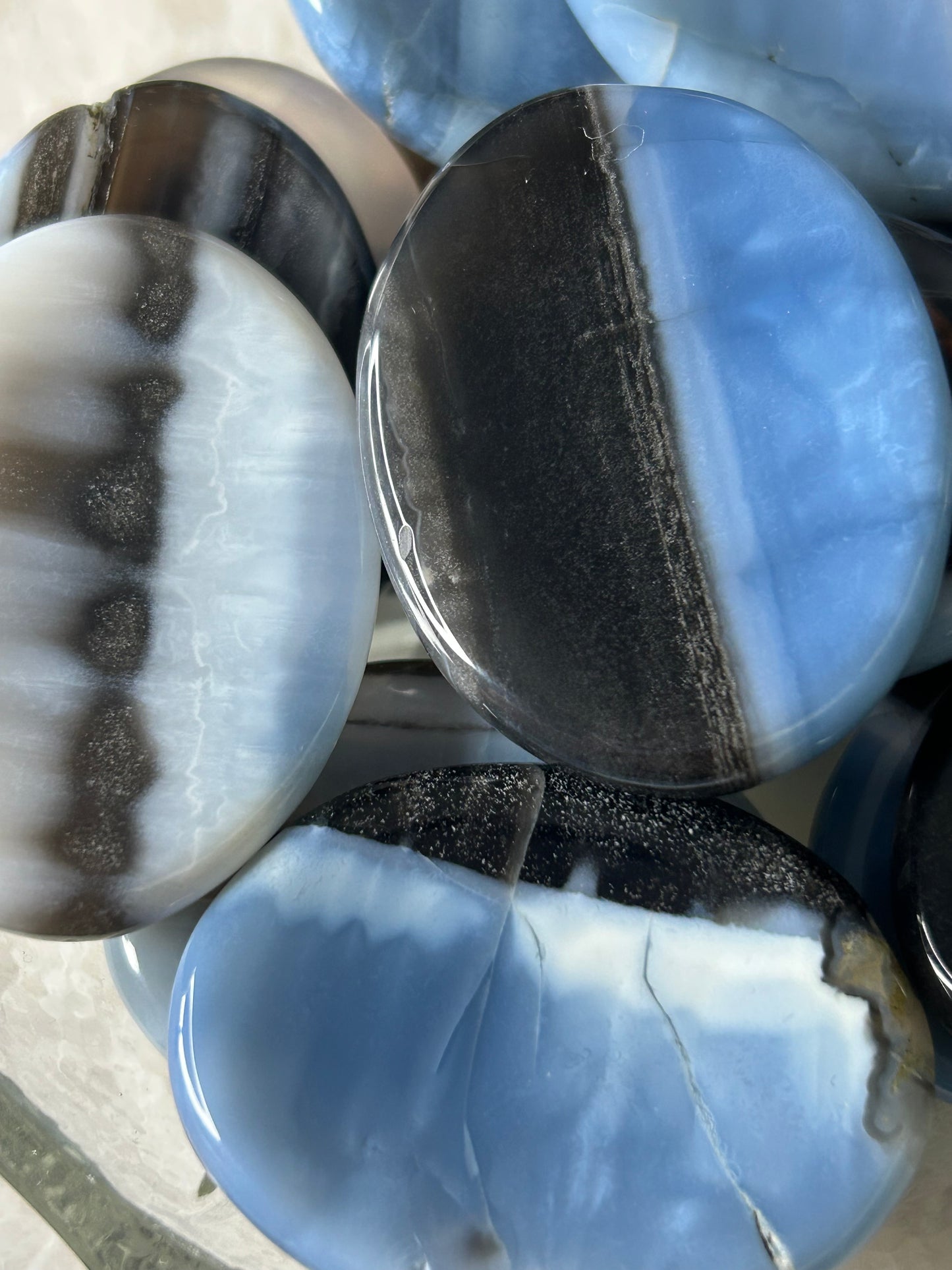 Owyhee Blue Opal Worry Stone