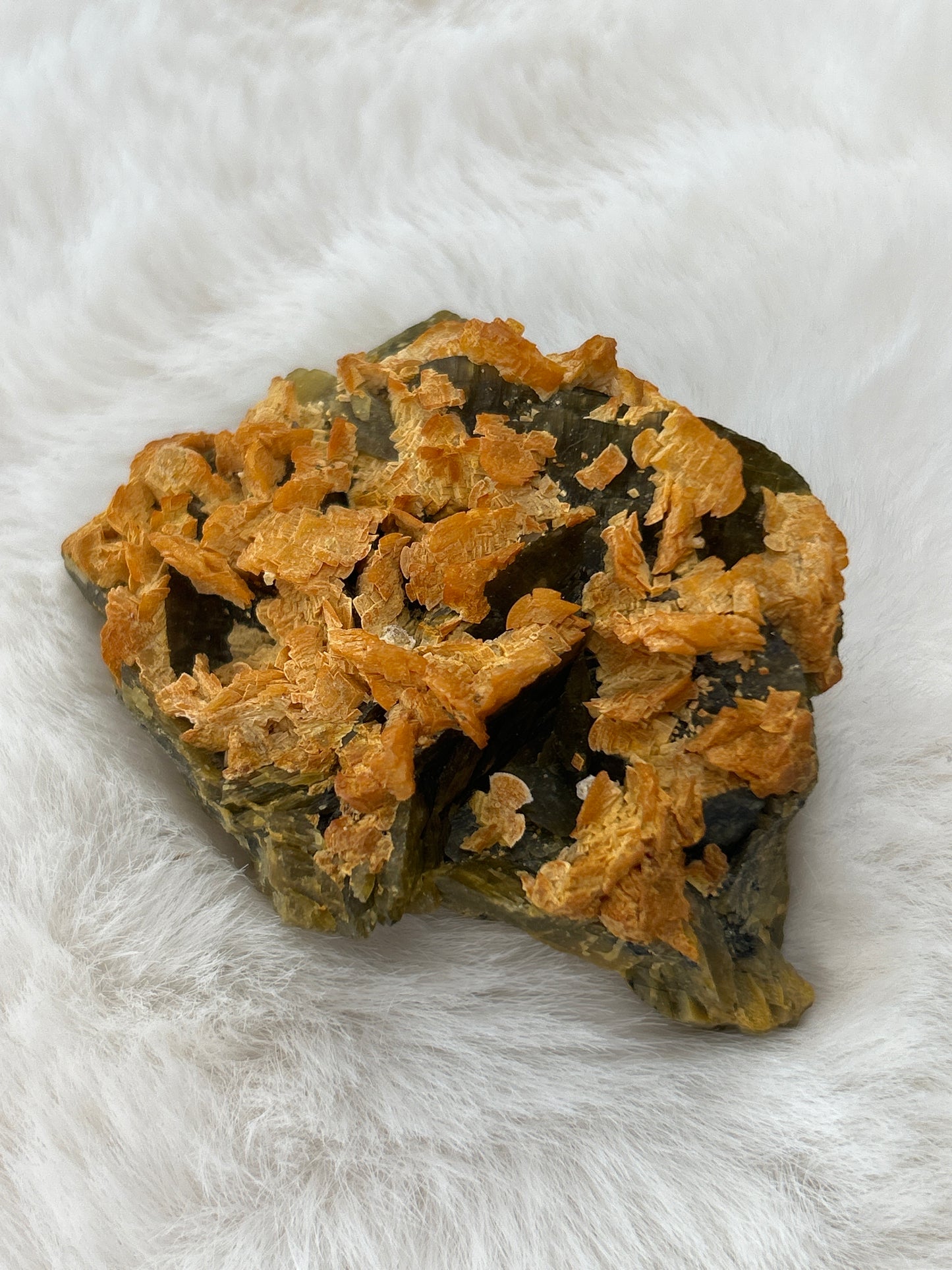 Calcite on Siderite