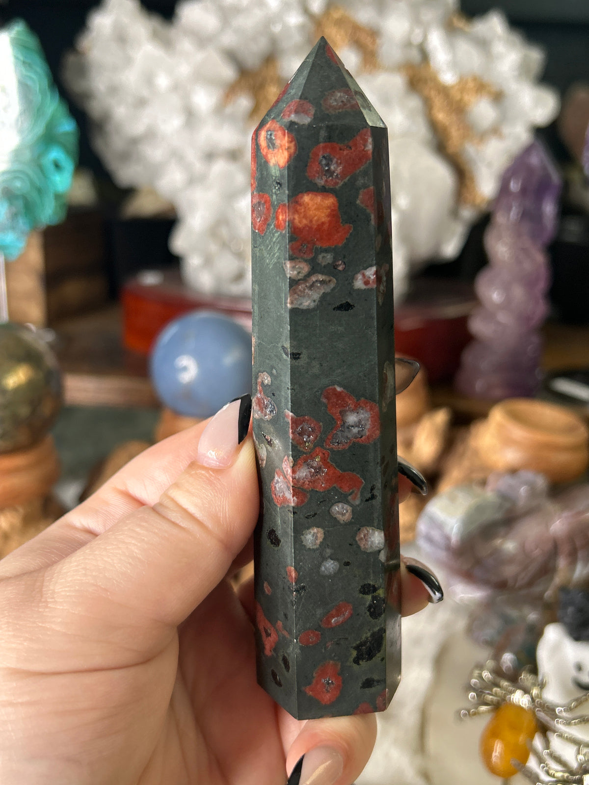 Plum Blossom Jasper Tower