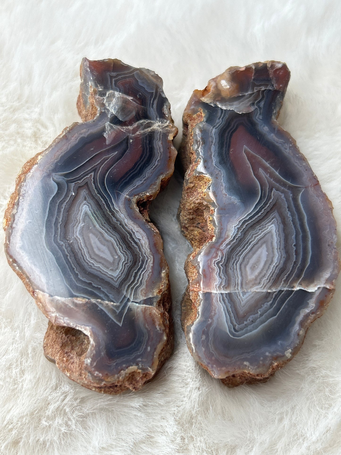 Red Sashe River Agate *Pair*- Zimbabwe