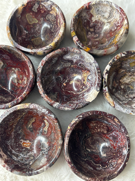 Mexican Lace Agate Bowl