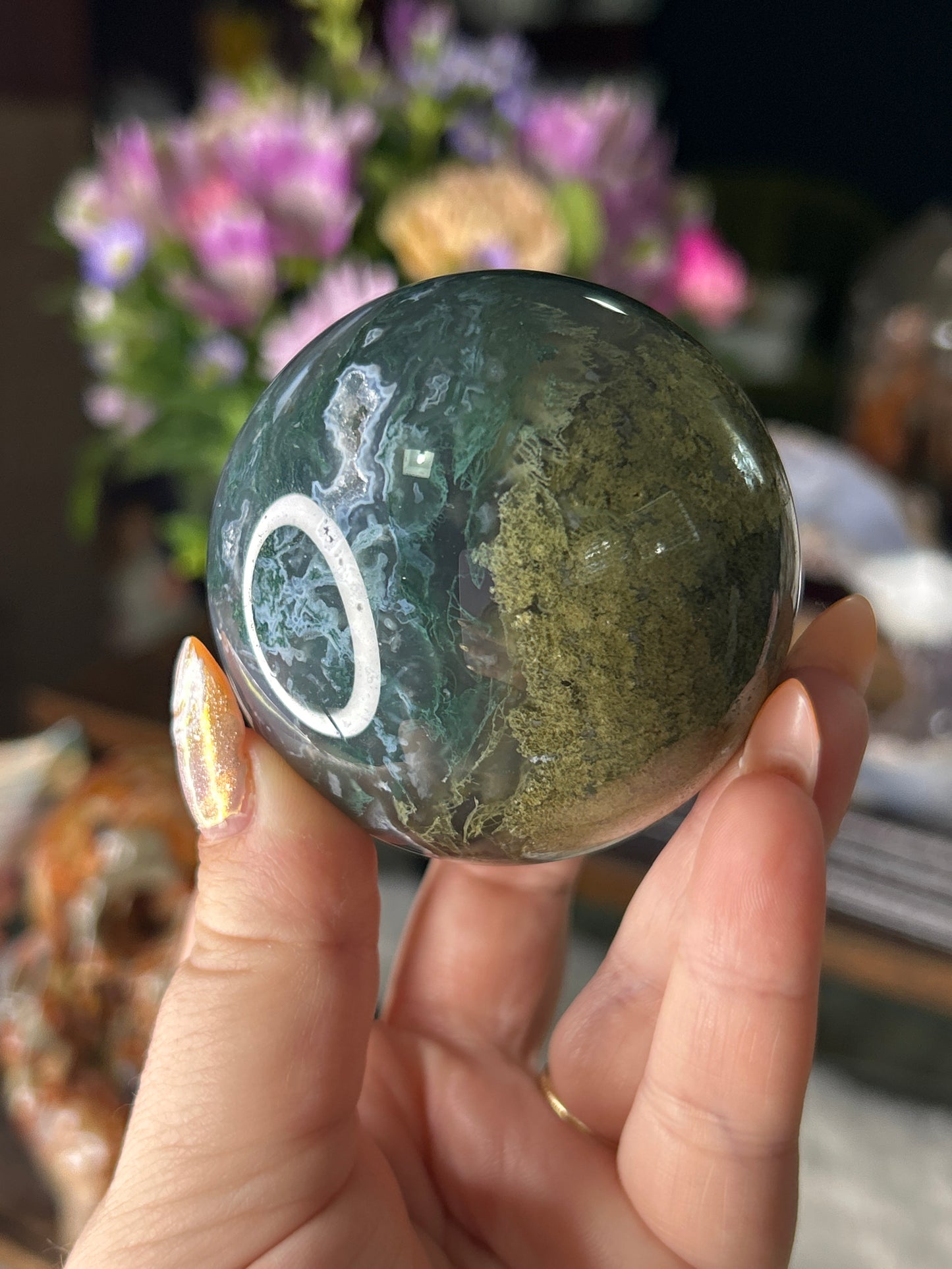 Moss Agate Sphere