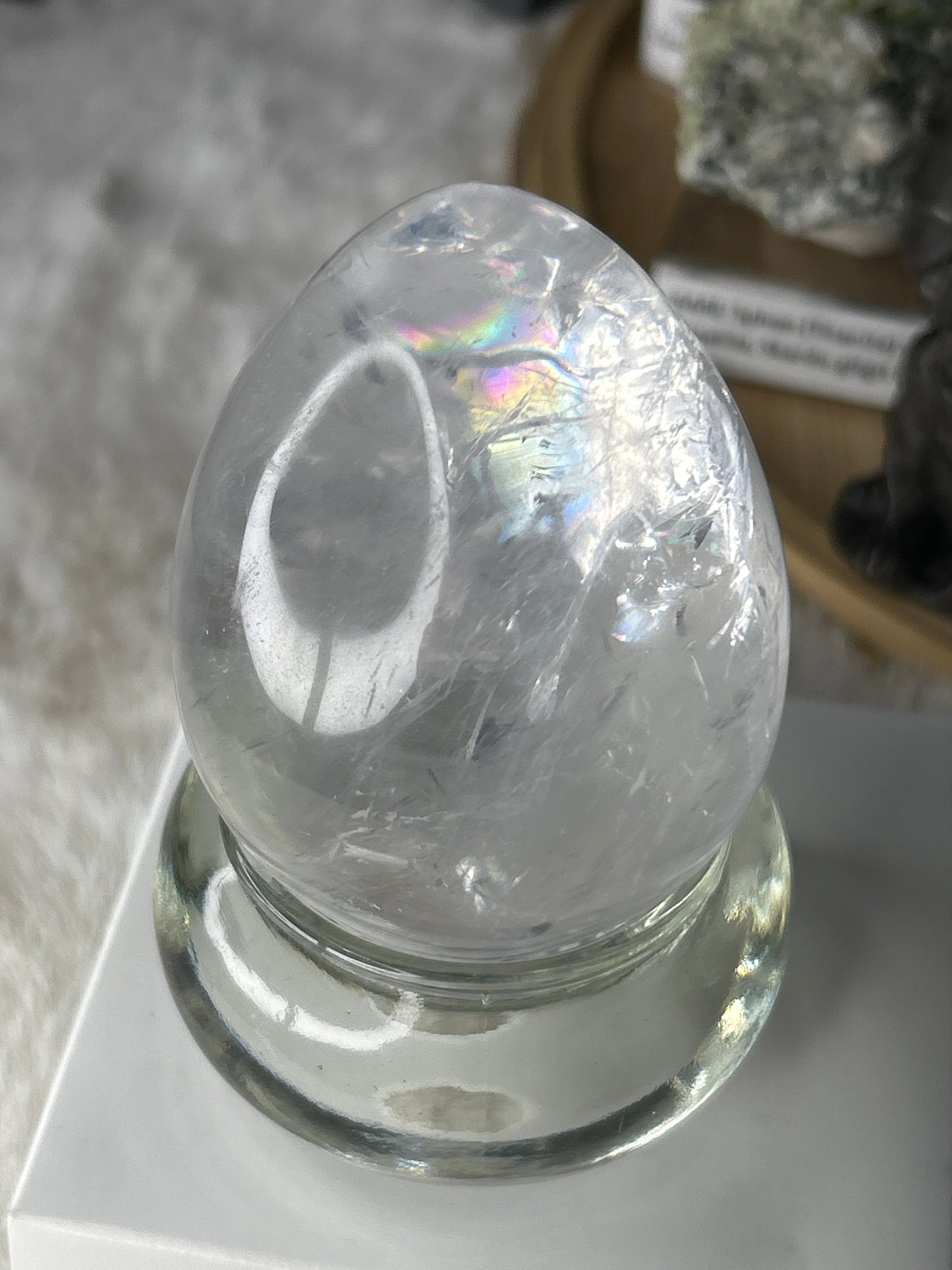 🌈 Clear Quartz Egg