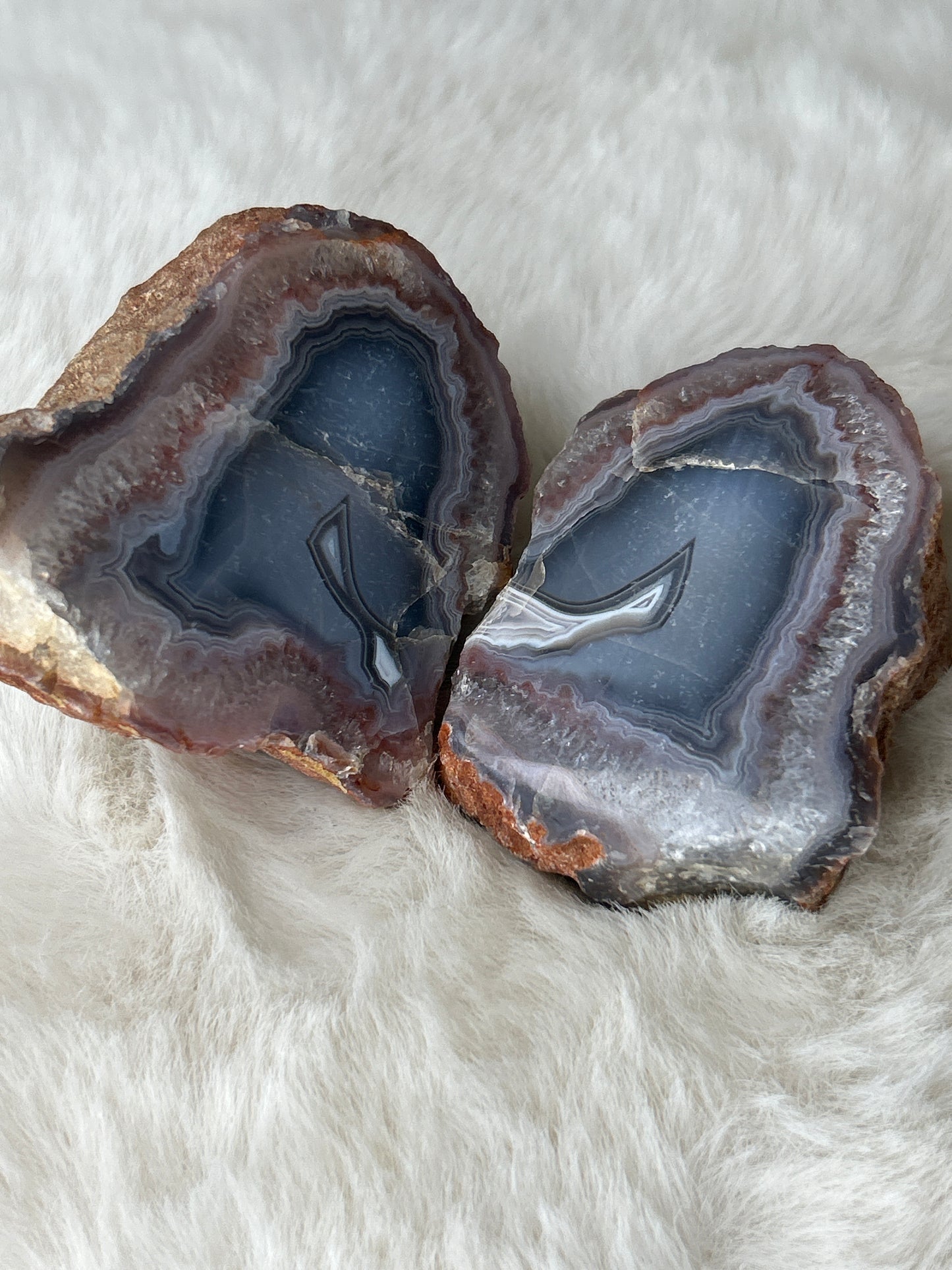 Red Sashe River Agate *Pair*- Zimbabwe