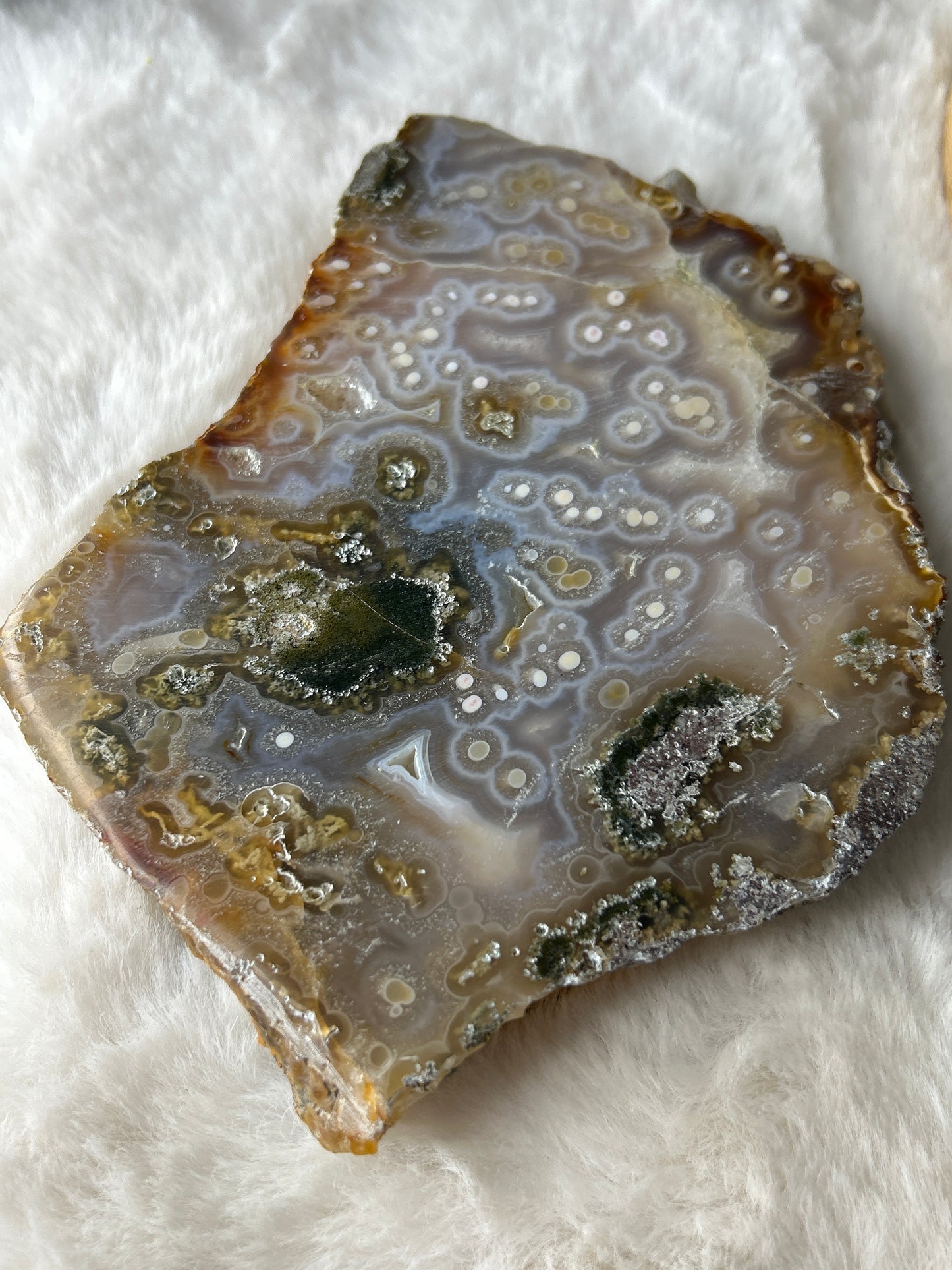 XL Indonesian Scenic Moss Agate Slab