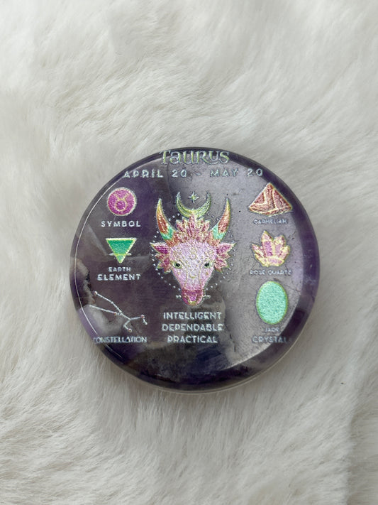 Taurus Amethyst Pop-Socket