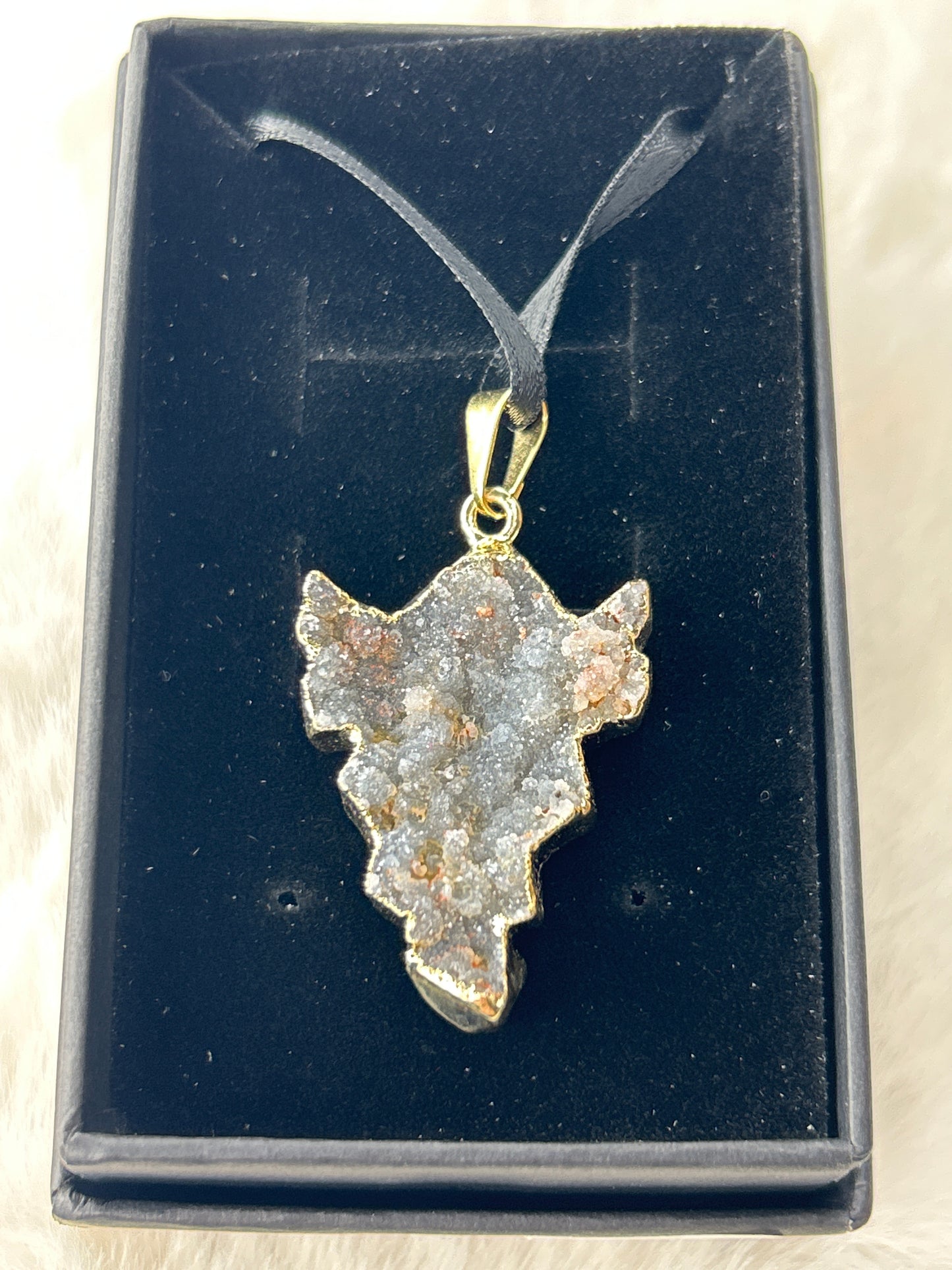 Geode Ghost Necklace