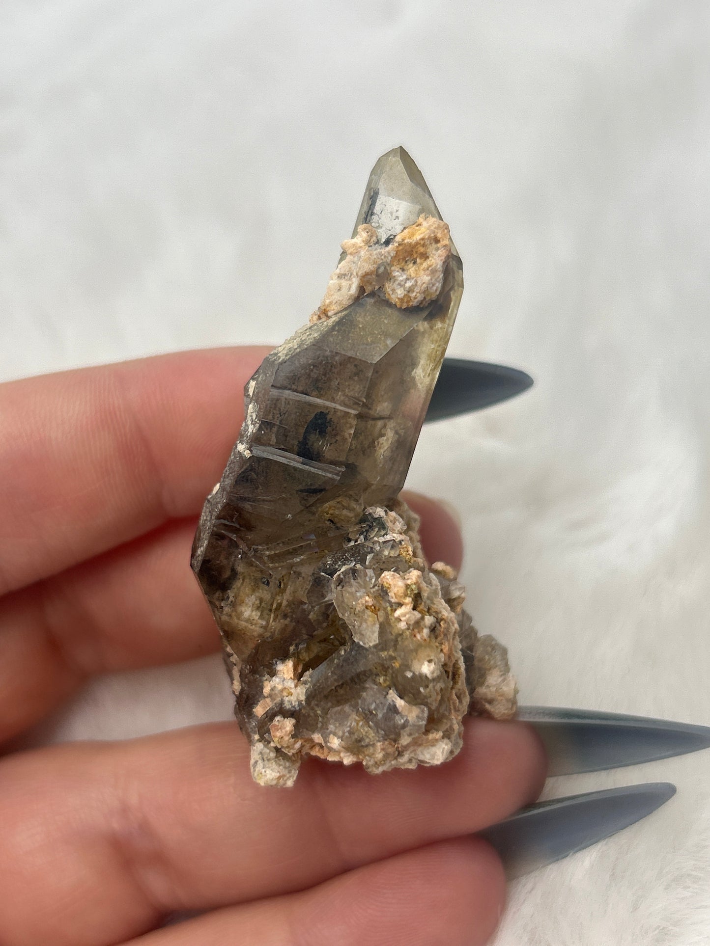 Smokey Quartz on Matrix