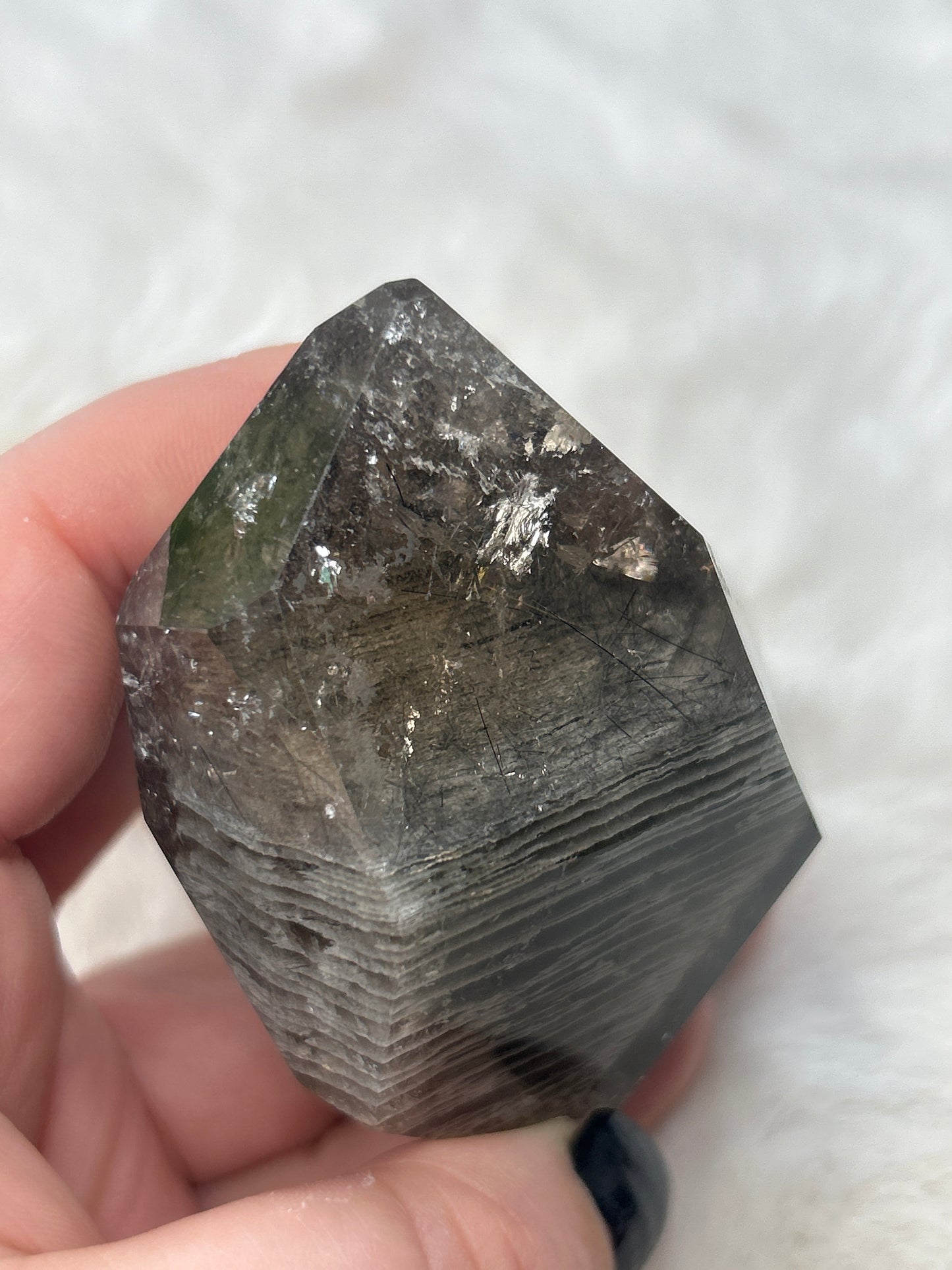 Smokey Garden Quartz with Rutile!