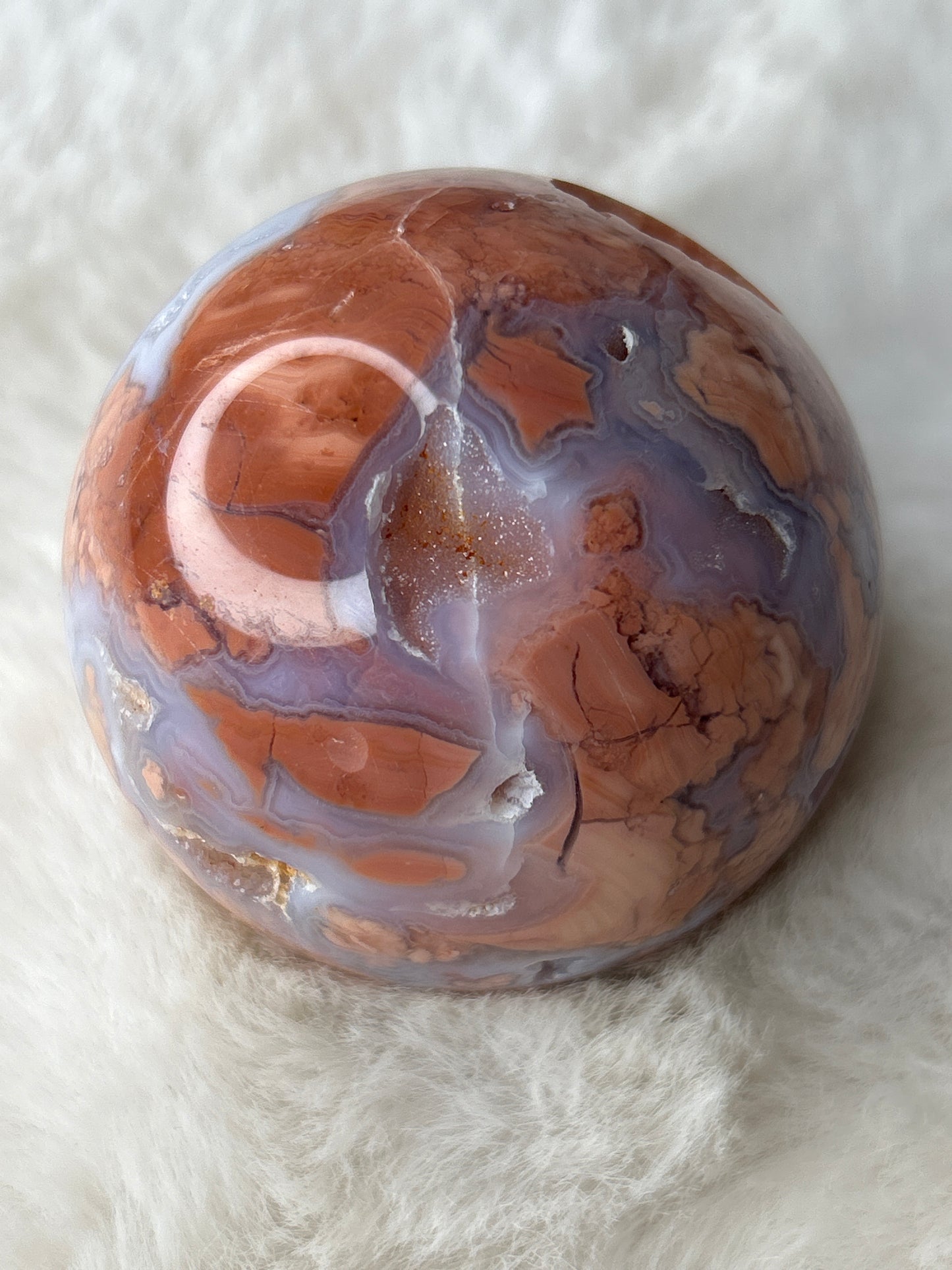 Cotton Candy Agate Sphere