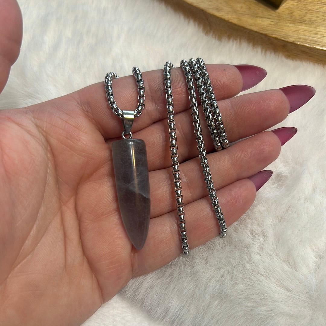 Fluorite Bullet Necklace