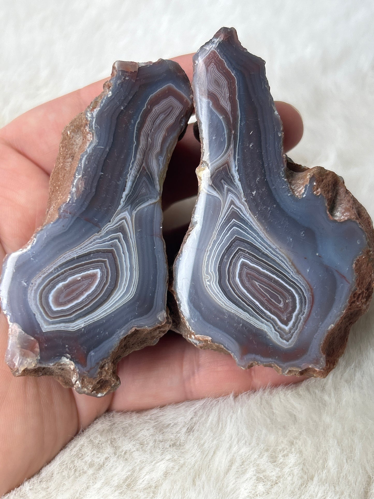 Red Sashe River Agate *Pair*- Zimbabwe