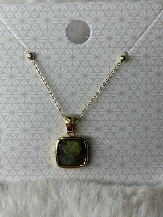 Faceted Labradorite Necklace