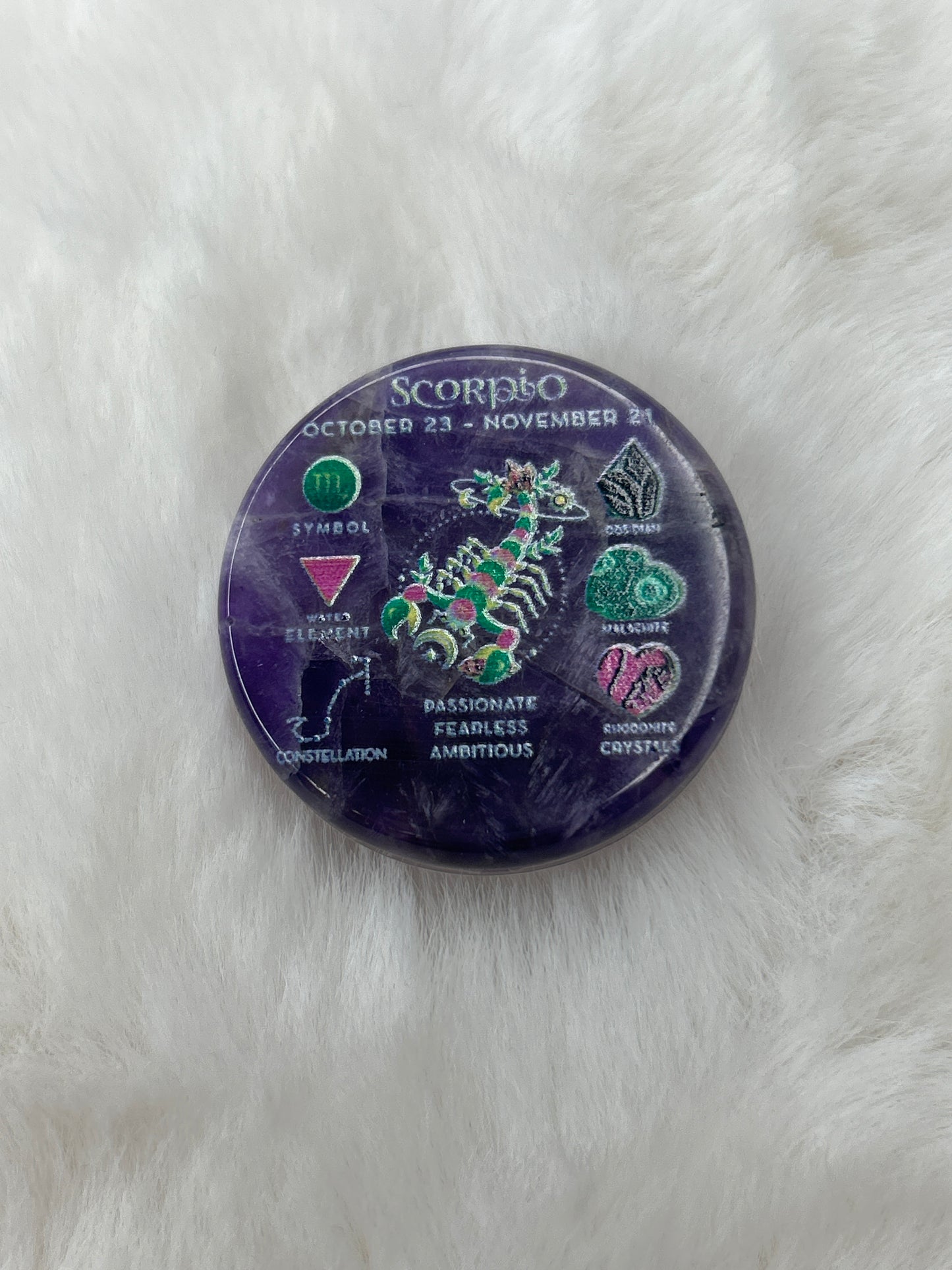 Scorpio Amethyst Pop-Socket