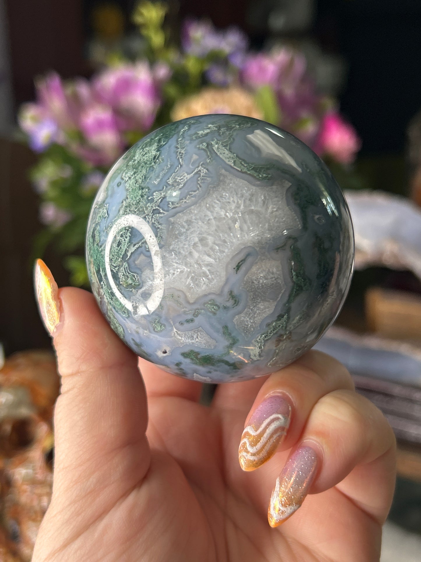 Moss Agate Sphere