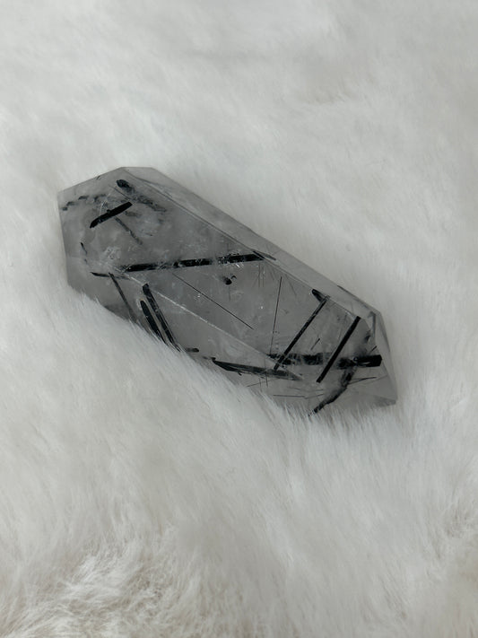 Black Tourmaline in Quartz DT