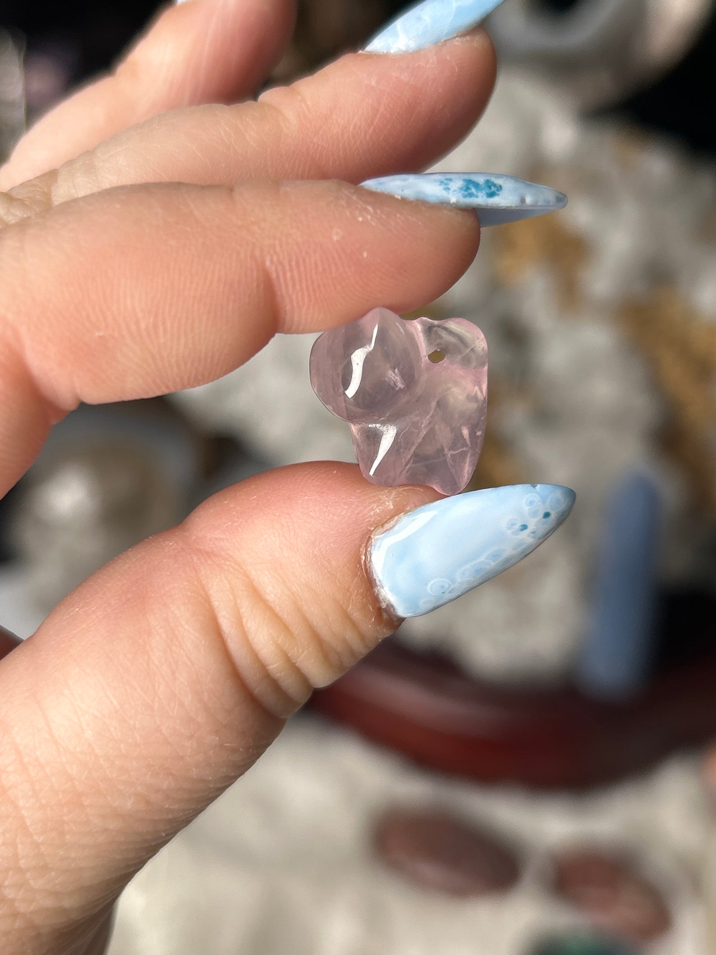 Mini Rose Quartz Cat