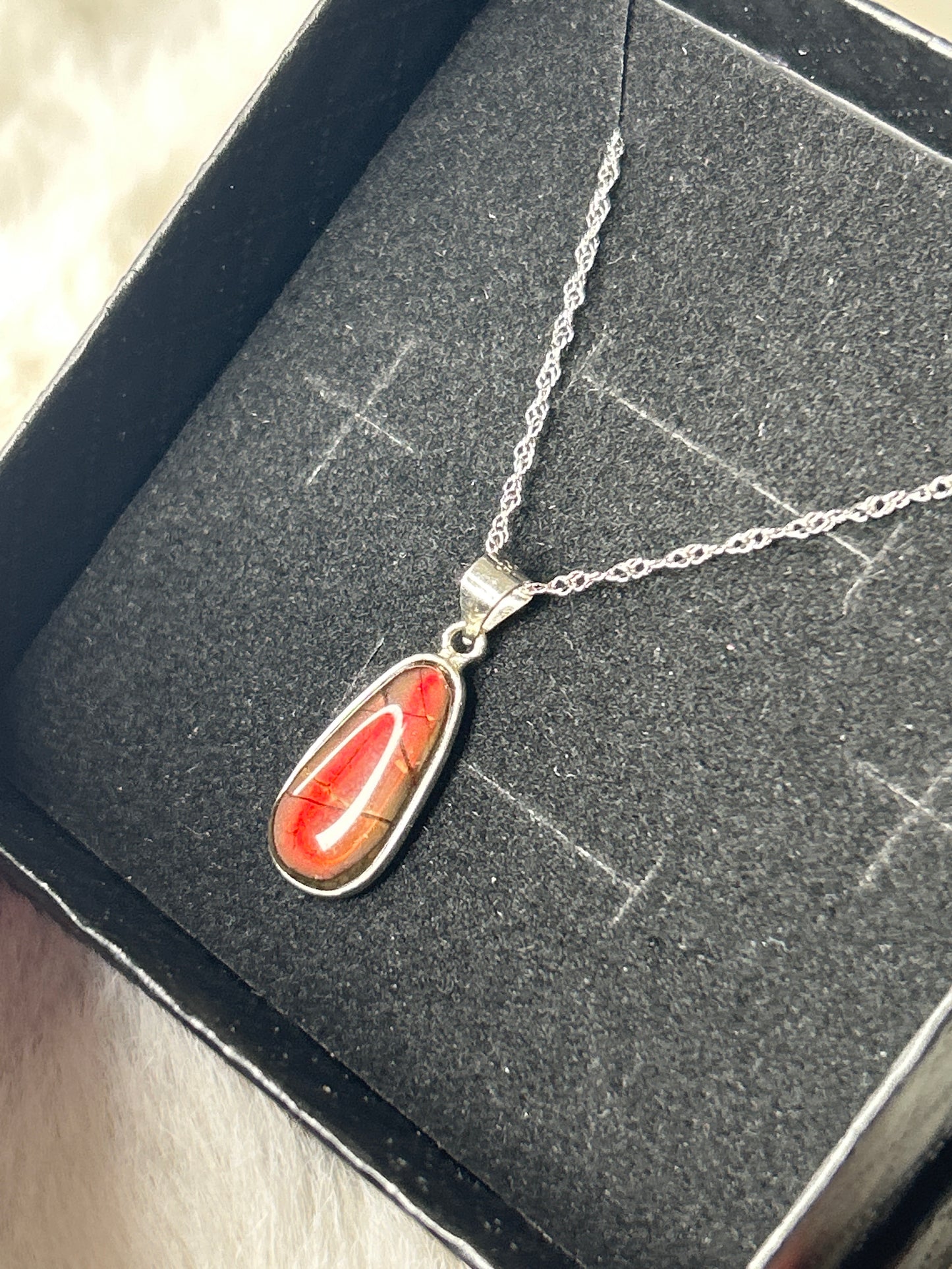 Ammolite 925 Sterling Silver Necklace
