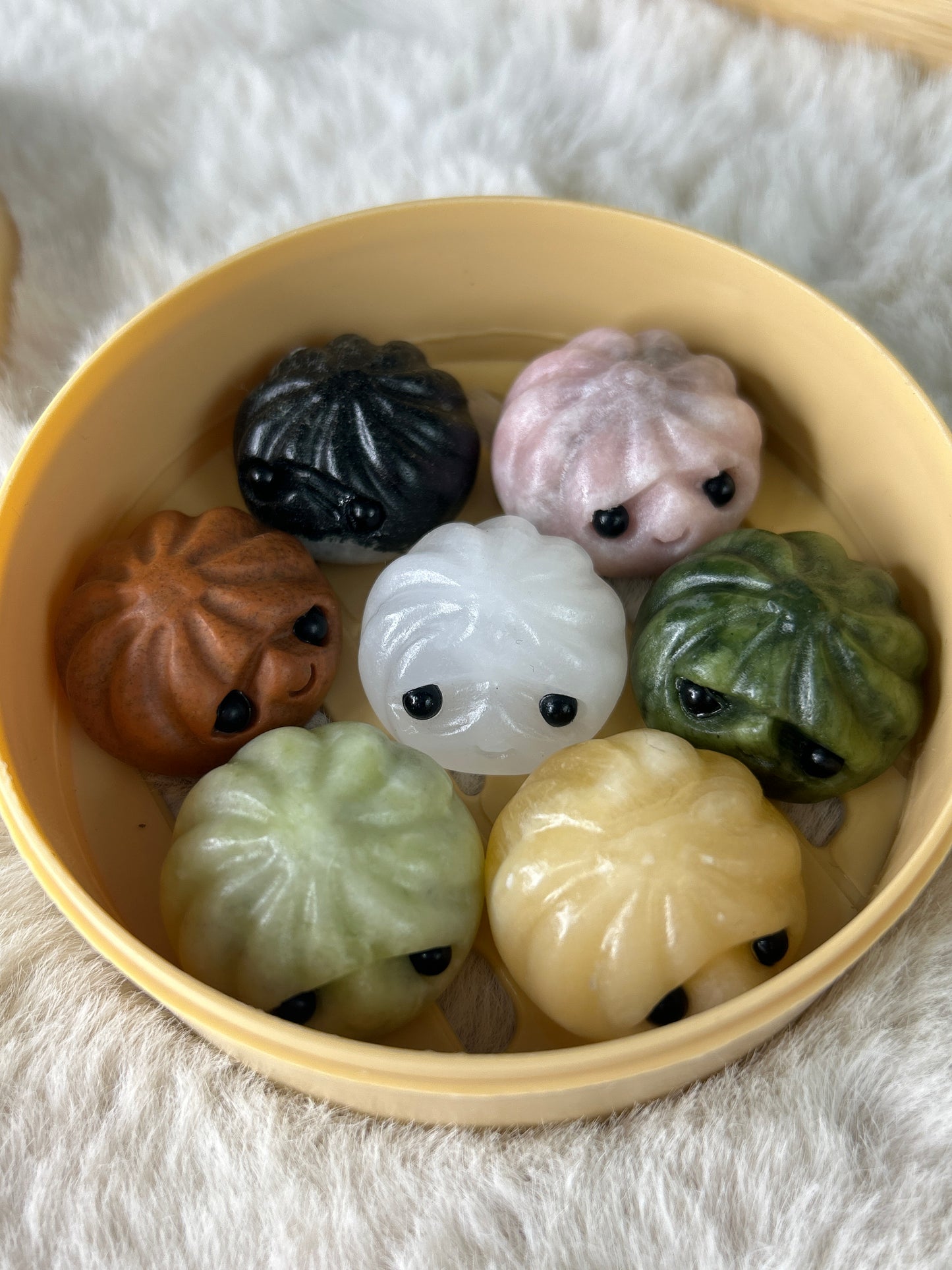 Crystal Dumplings in Steamer Basket set