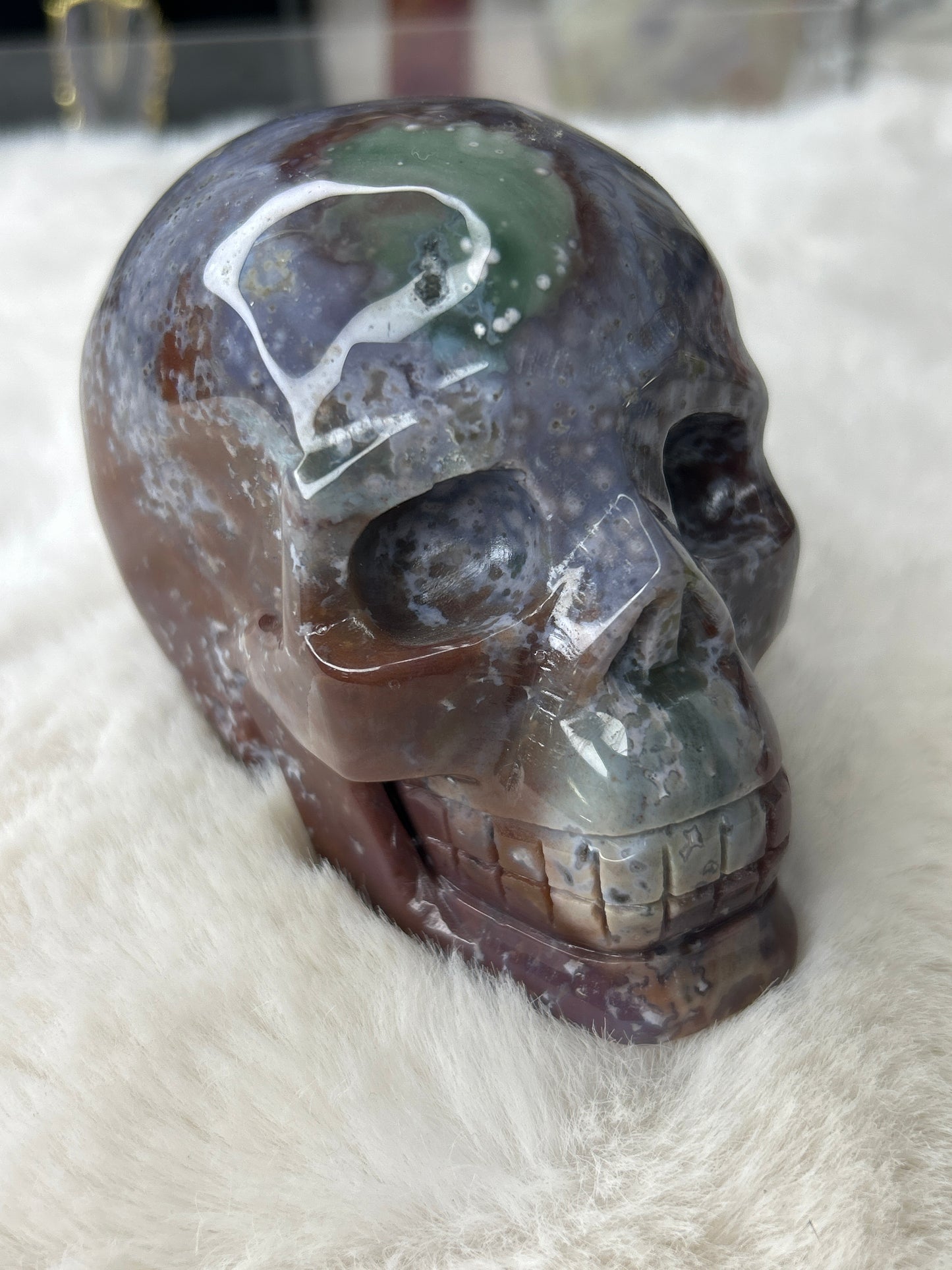 Ocean Jasper Skull