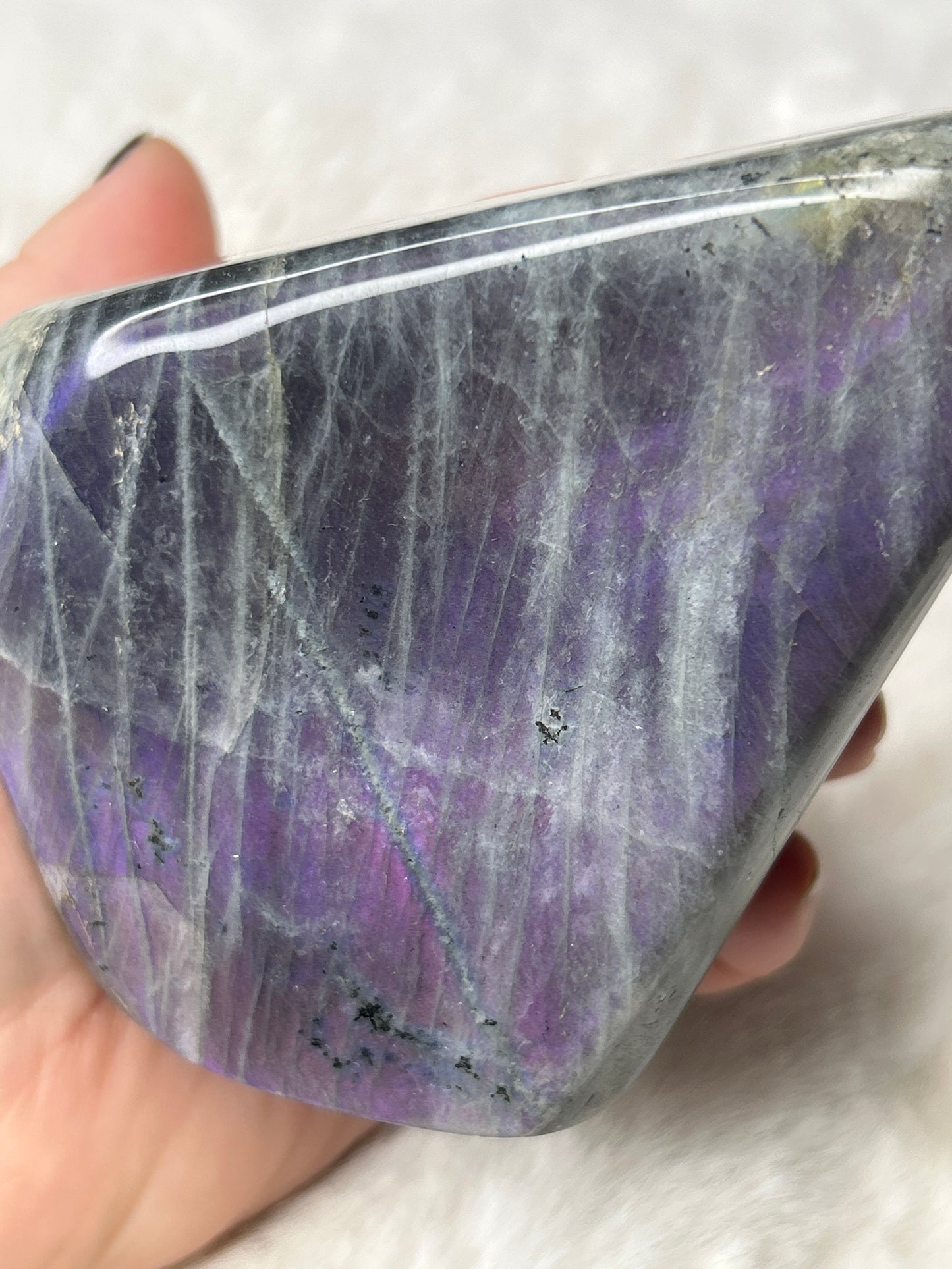 Labradorite Free Form - Purple Flash