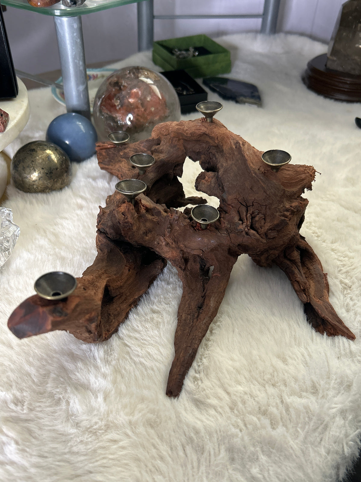 7 Sphere Wooden Sphere Stand
