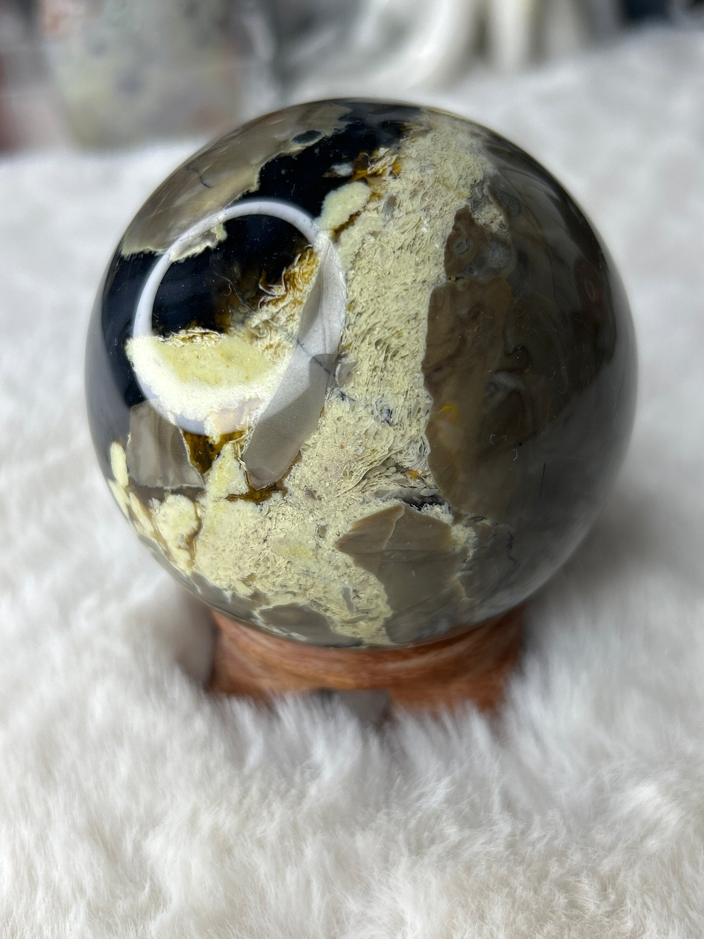 Volcano Agate Sphere