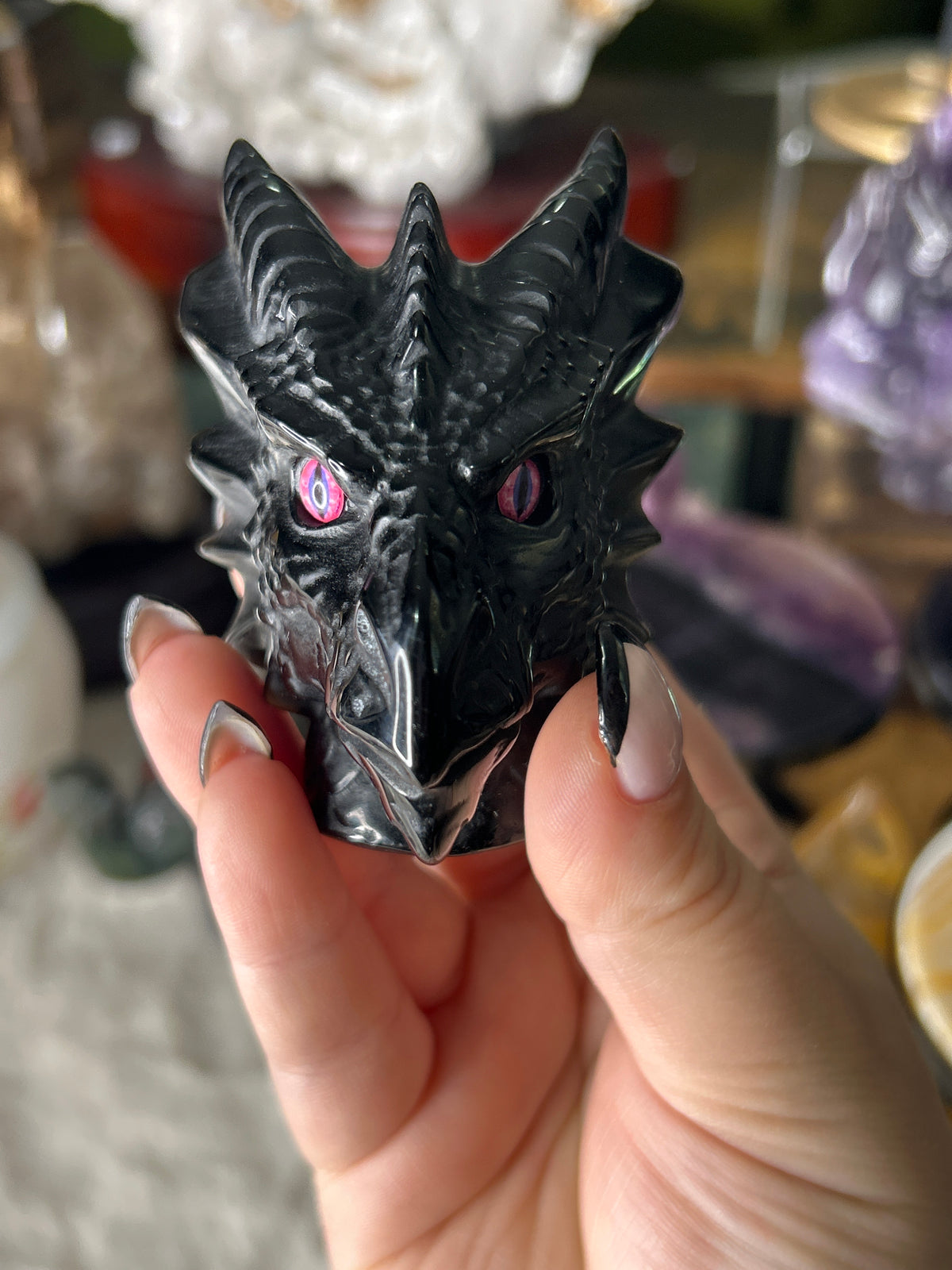 Obsidian Dragon Head