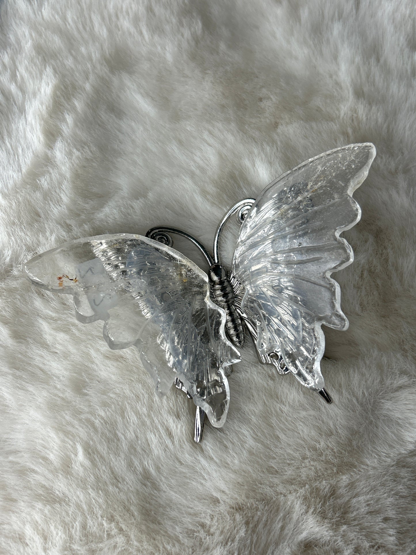 Clear Quartz Butterfly