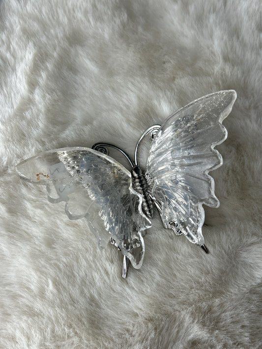 Clear Quartz Butterfly