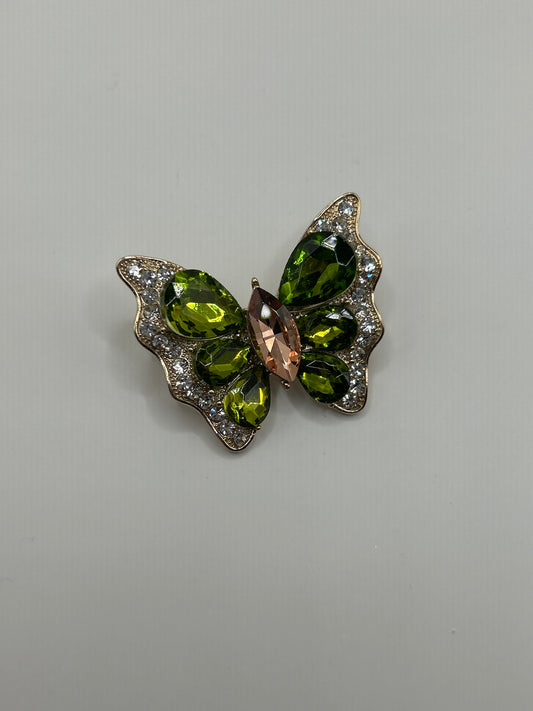 Green Butterfly Brooch