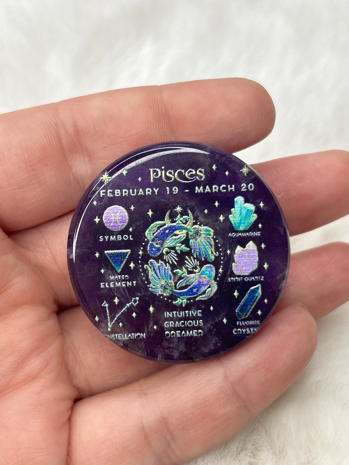 Pisces Amethyst Pop-Socket