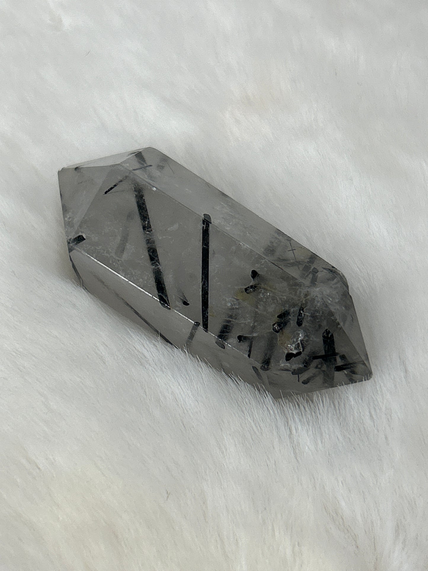 Black Tourmaline in Quartz DT