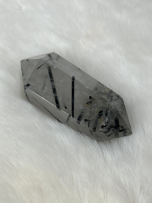 Black Tourmaline in Quartz DT