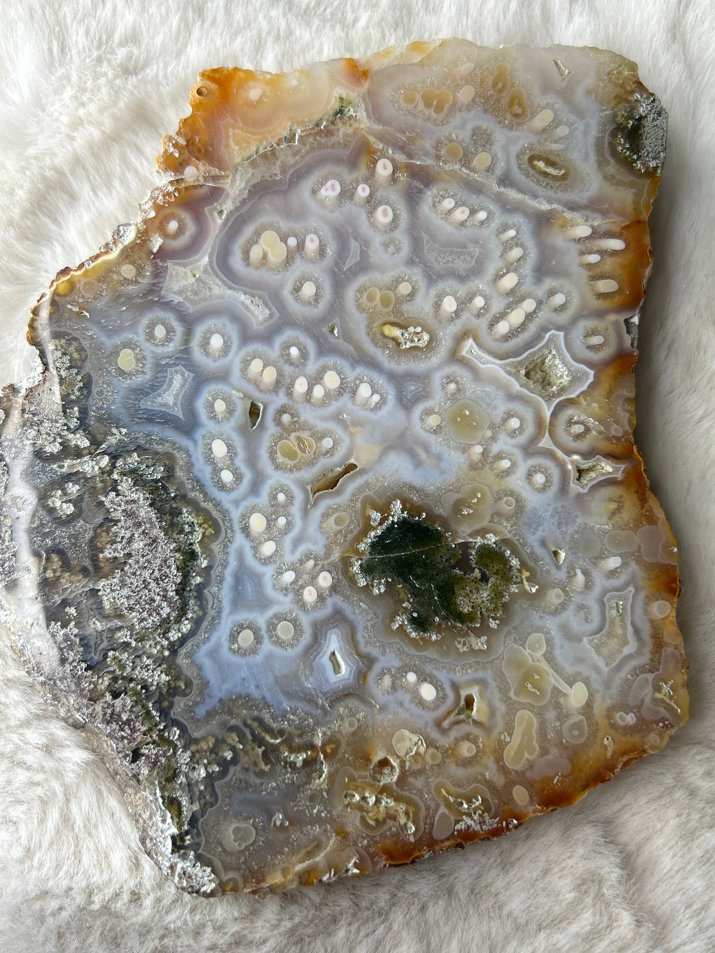 XL Scenic Moss Agate Slab