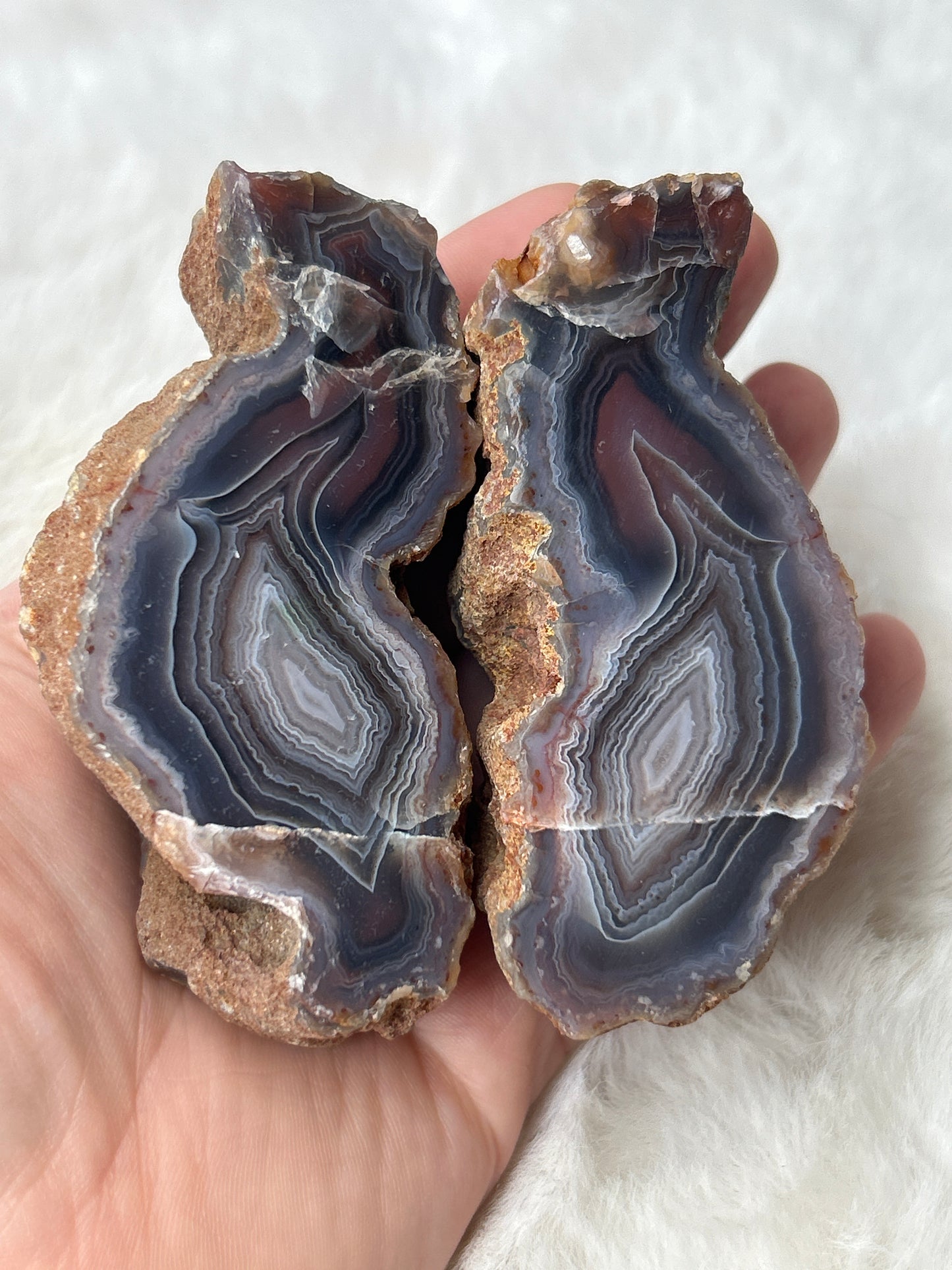 Red Sashe River Agate *Pair*- Zimbabwe