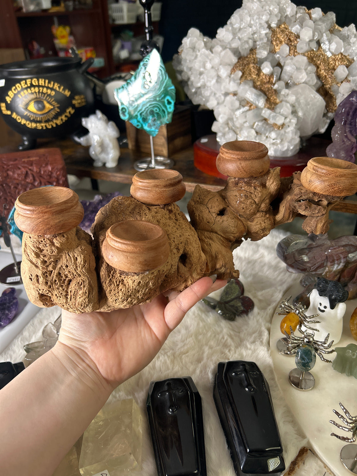 5 Sphere Wooden Sphere Stand