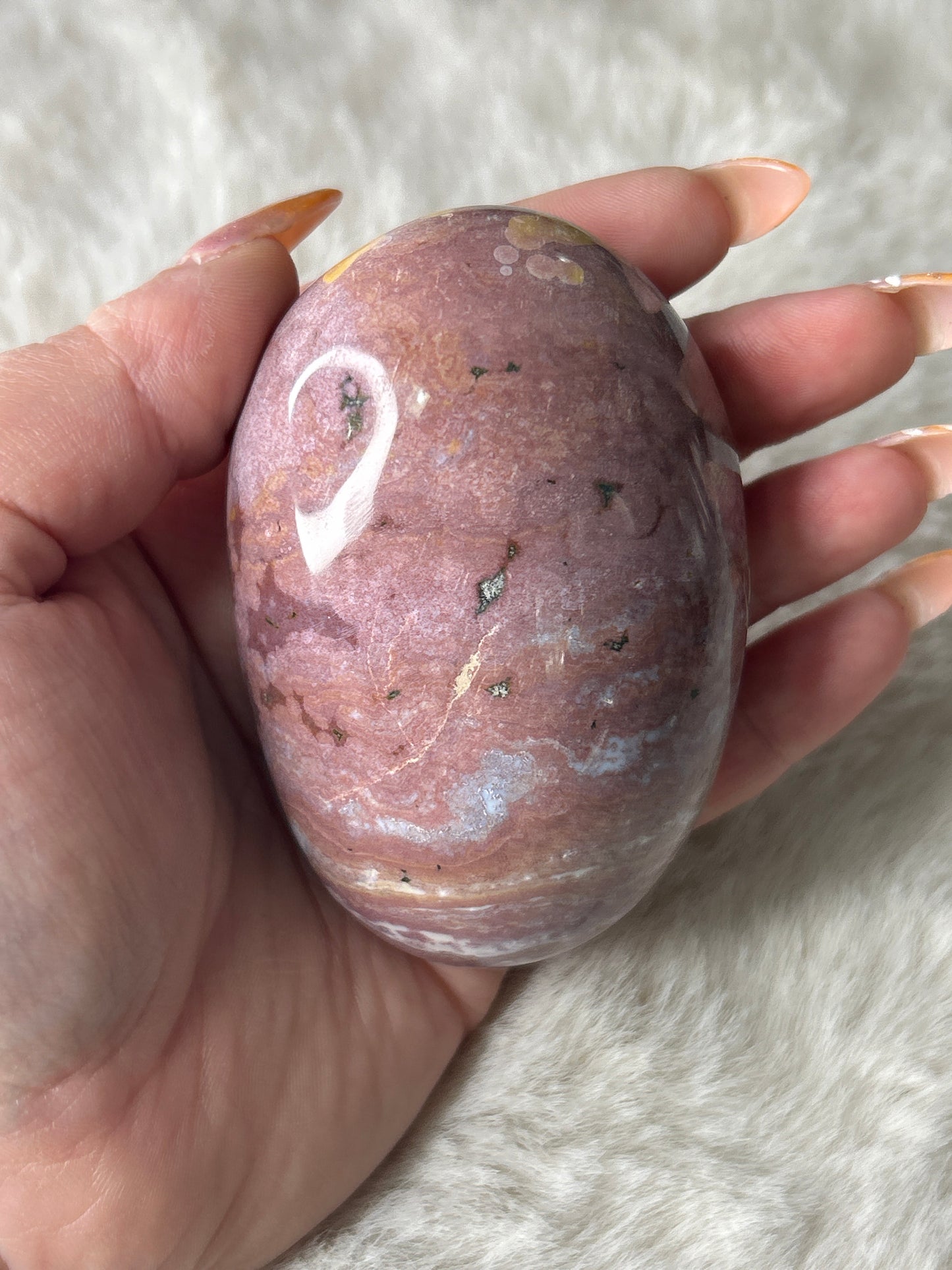 XL Ocean Jasper Palm Stone