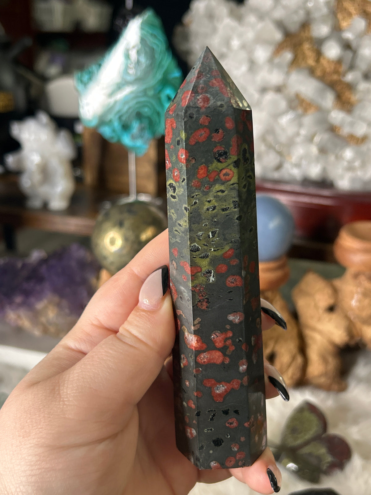 Plum Blossom Jasper Tower