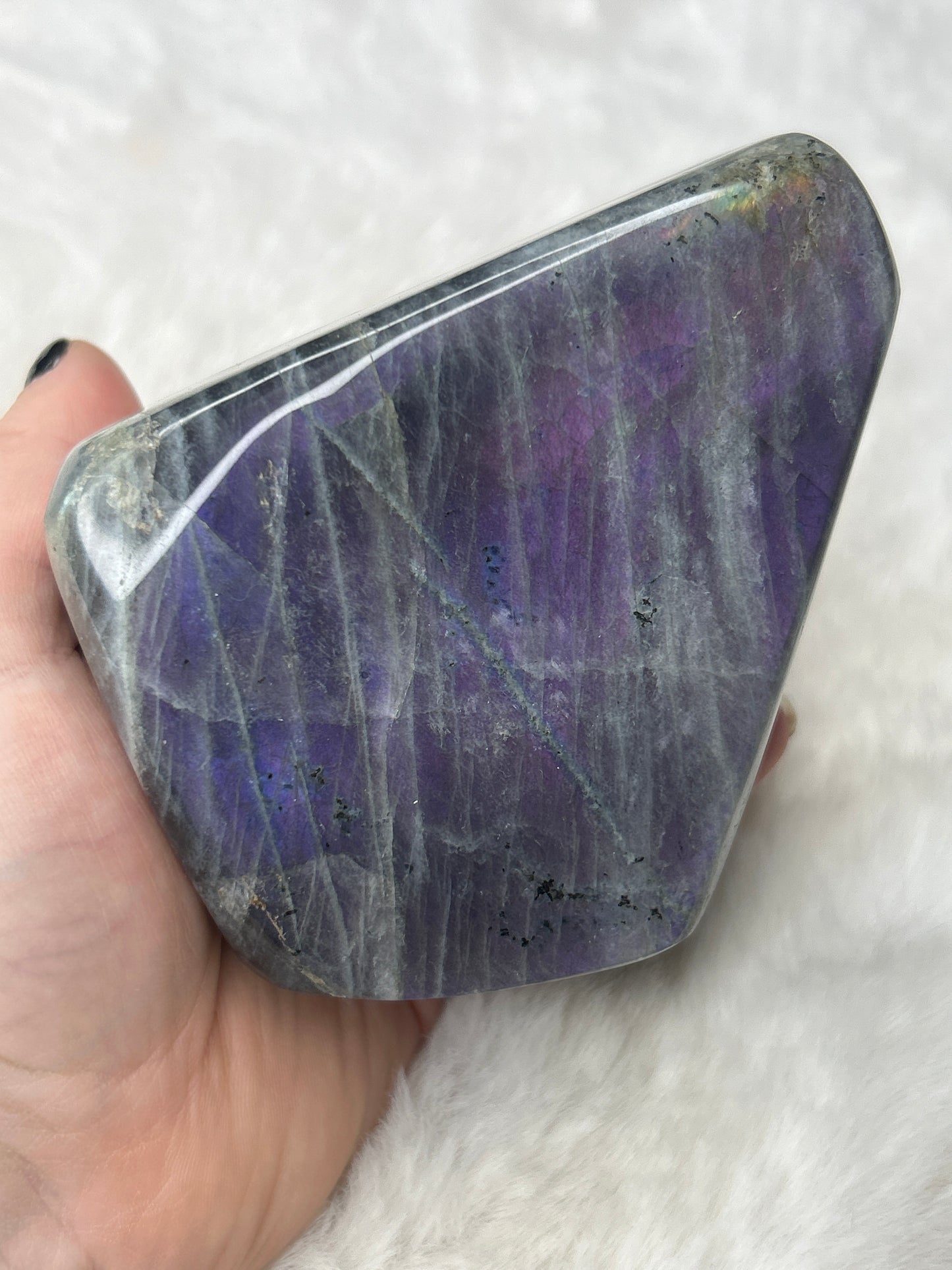 Labradorite Free Form - Purple Flash