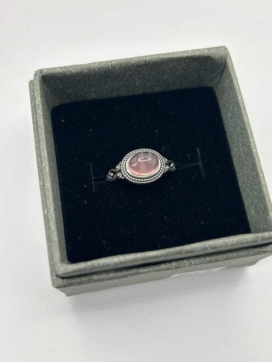 925 Rose Quartz Ring