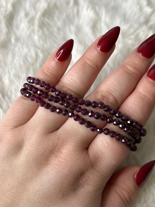 Faceted Garnet Bracelet