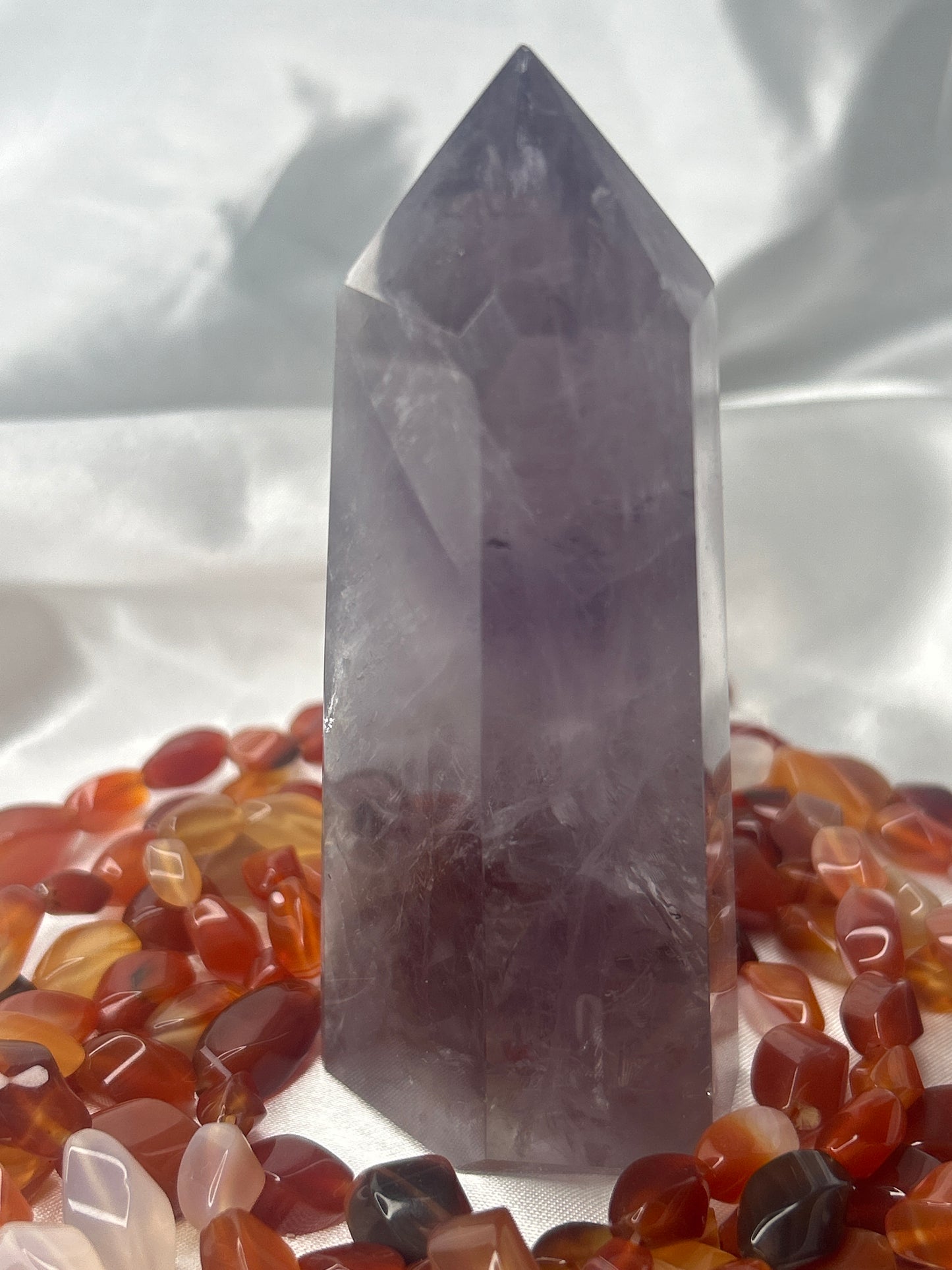 Finger Print Amethyst Tower