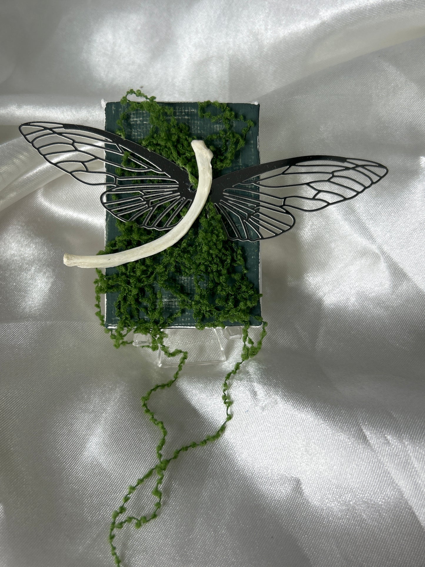 Mink Bone Dragonfly on Canvas