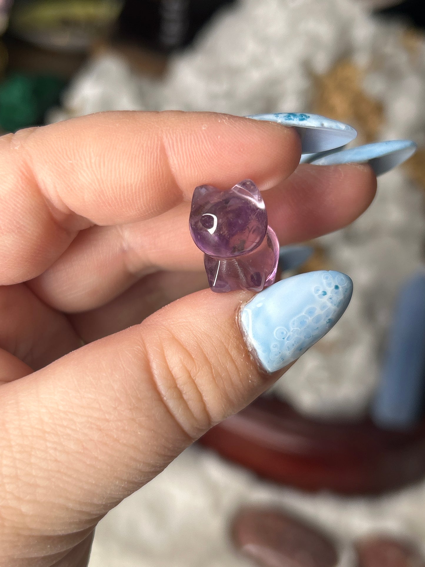 Mini Amethyst Cat